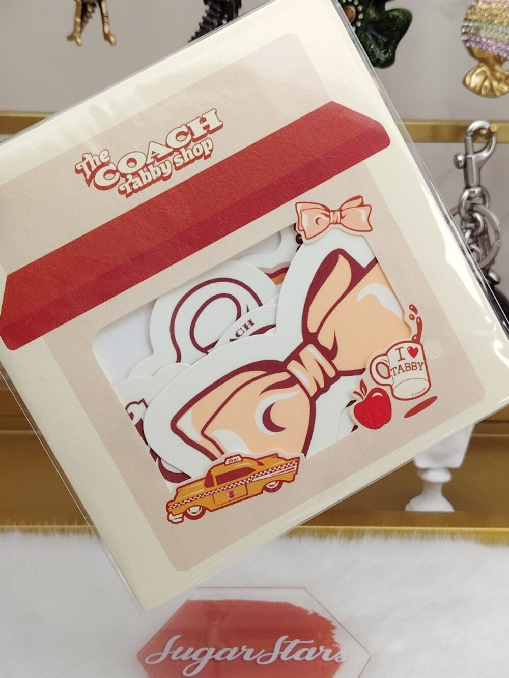 Coach tabby shop souvenir sticker set